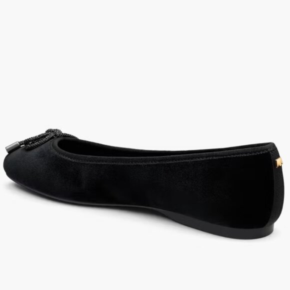 BIRDIES The Hummingbird in Black Velvet Jeweled Bow - Size 9 - Picture 6 of 14